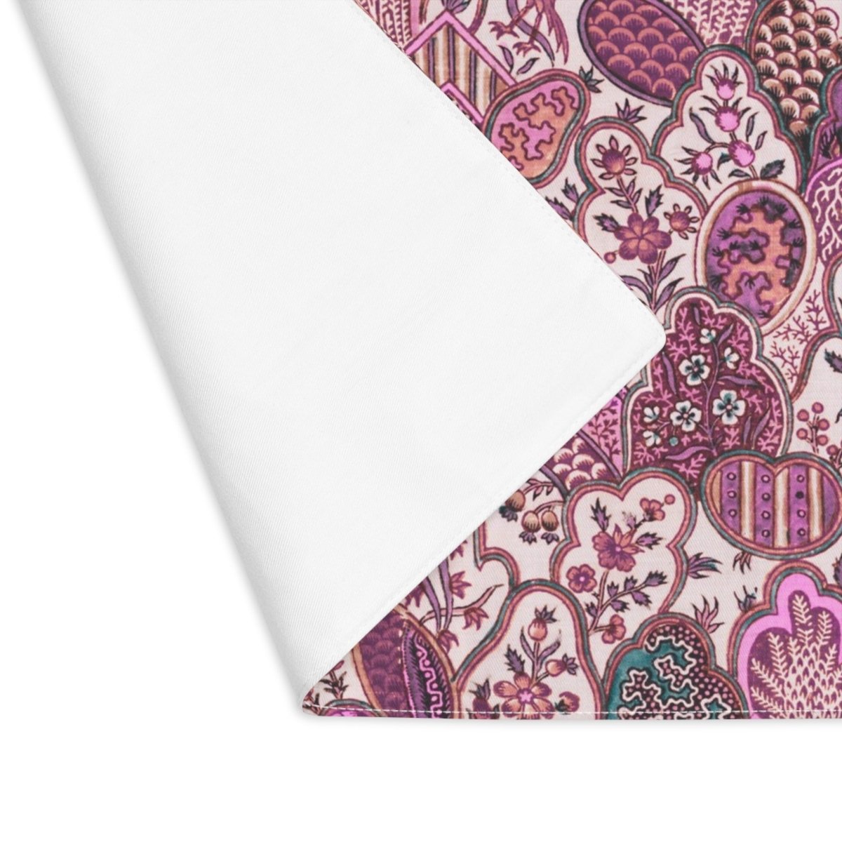 Patchwork Forest in Purple and Pink | Placemat - Cotton Twill Placemat - Piccolo Fiore Prints