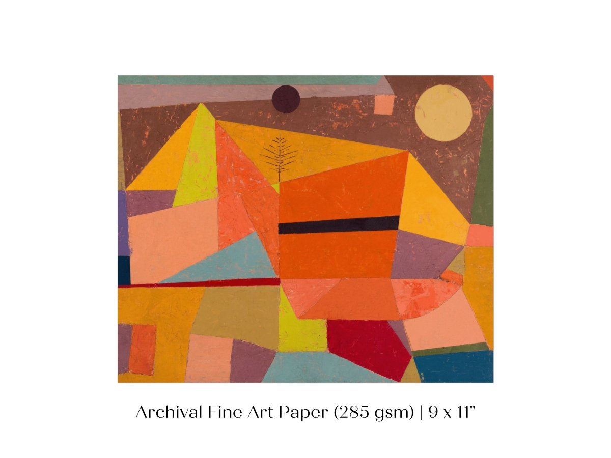 Paul Klee | Joyful Mountain Landscape | P244 - Single Art Prints - Piccolo Fiore Prints