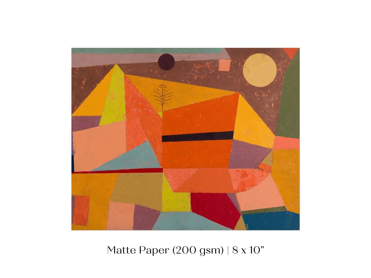 Paul Klee | Joyful Mountain Landscape | P244 - Single Art Prints - Piccolo Fiore Prints