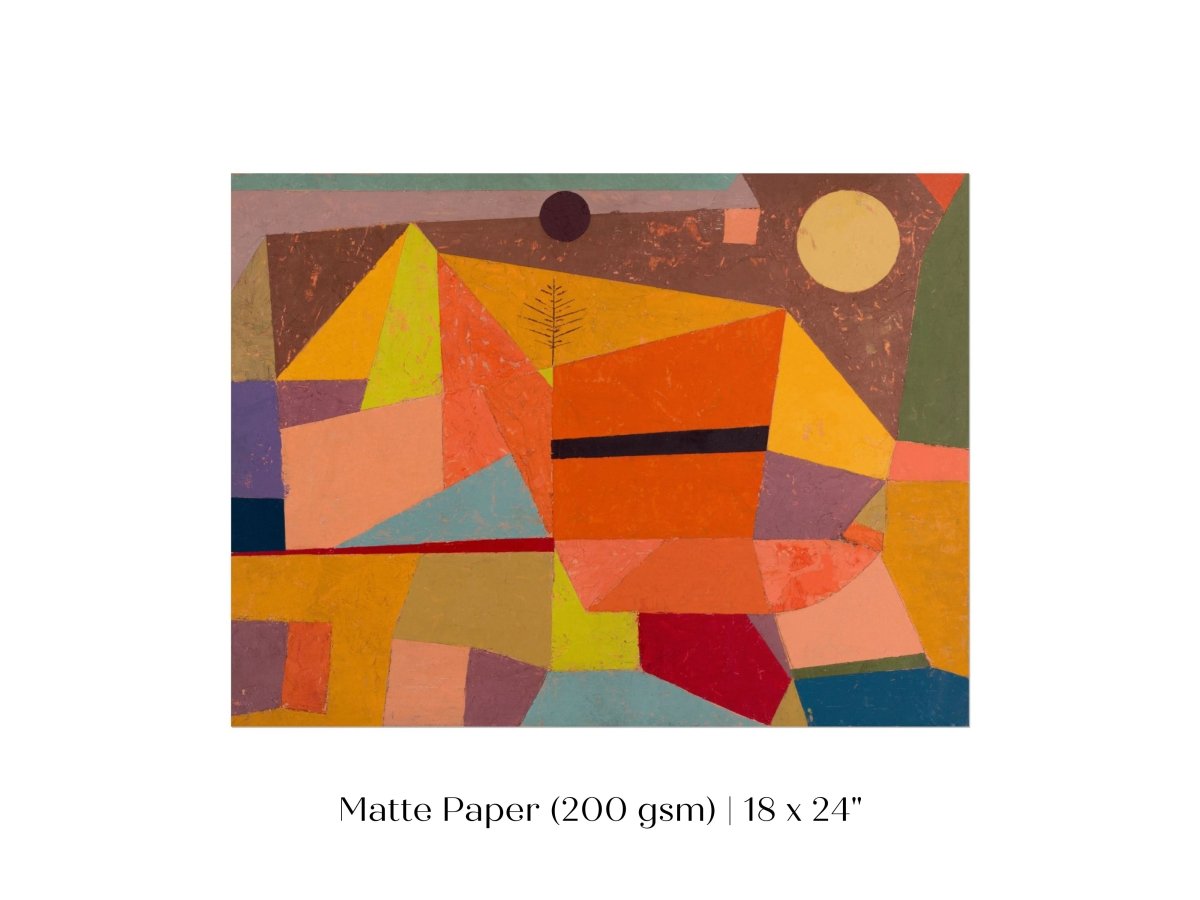 Paul Klee | Joyful Mountain Landscape | P244 - Single Art Prints - Piccolo Fiore Prints