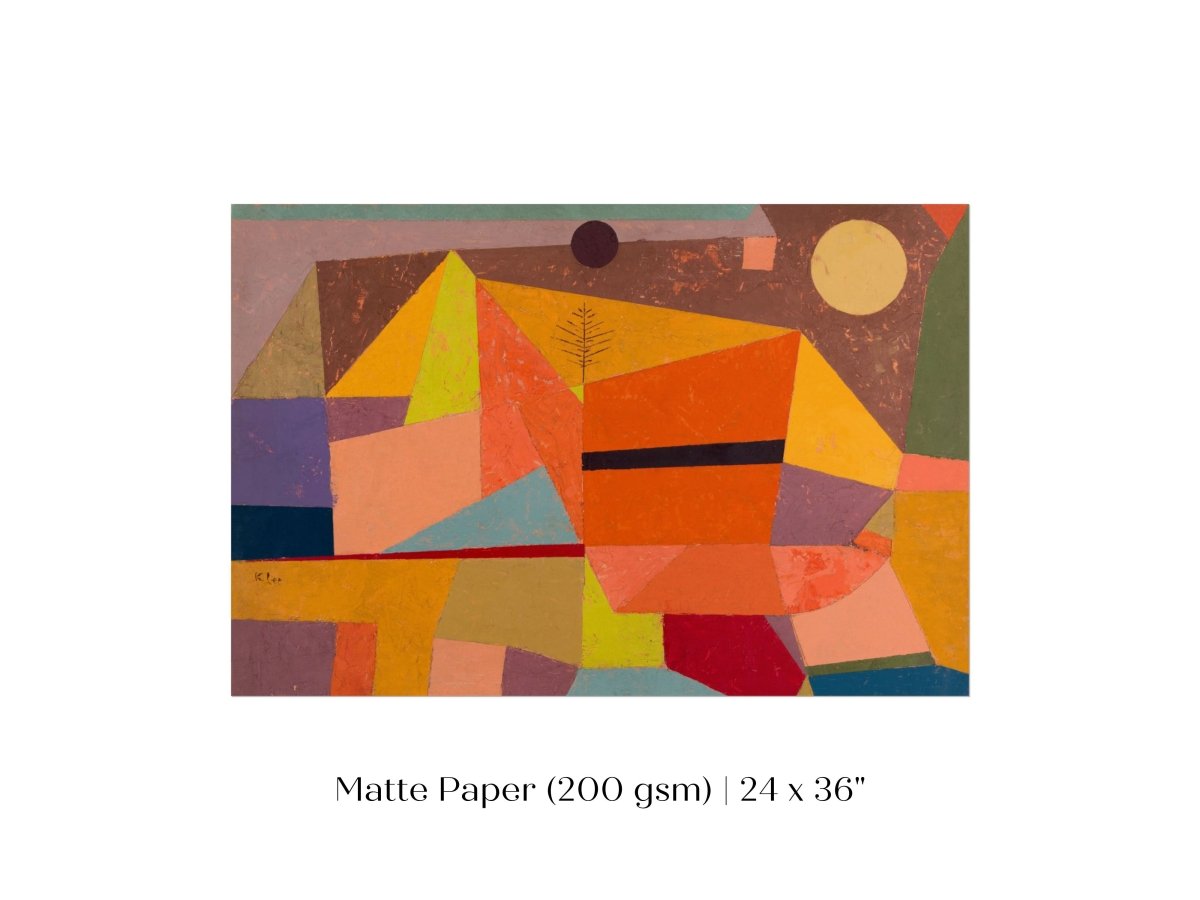 Paul Klee | Joyful Mountain Landscape | P244 - Single Art Prints - Piccolo Fiore Prints