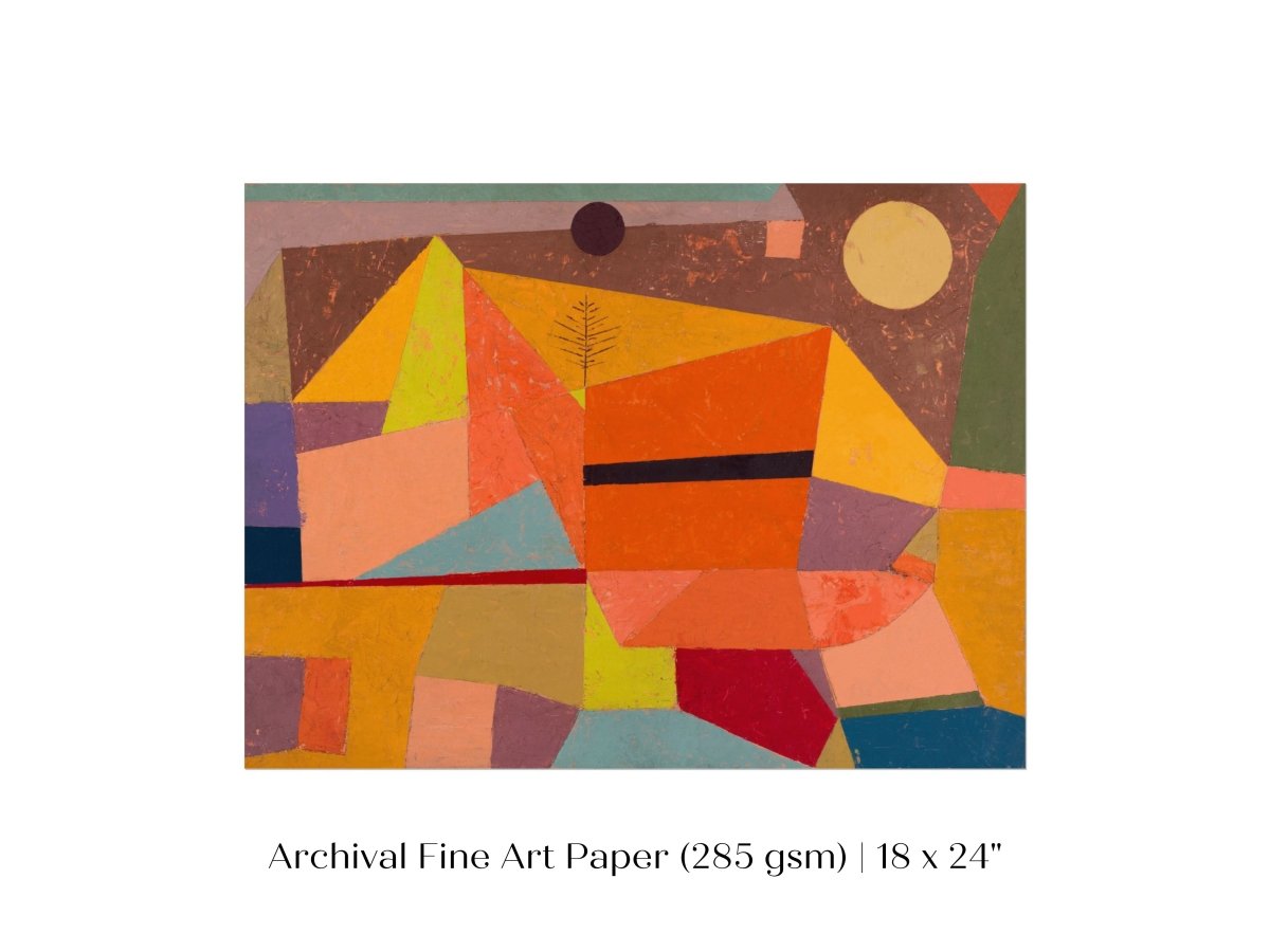 Paul Klee | Joyful Mountain Landscape | P244 - Single Art Prints - Piccolo Fiore Prints