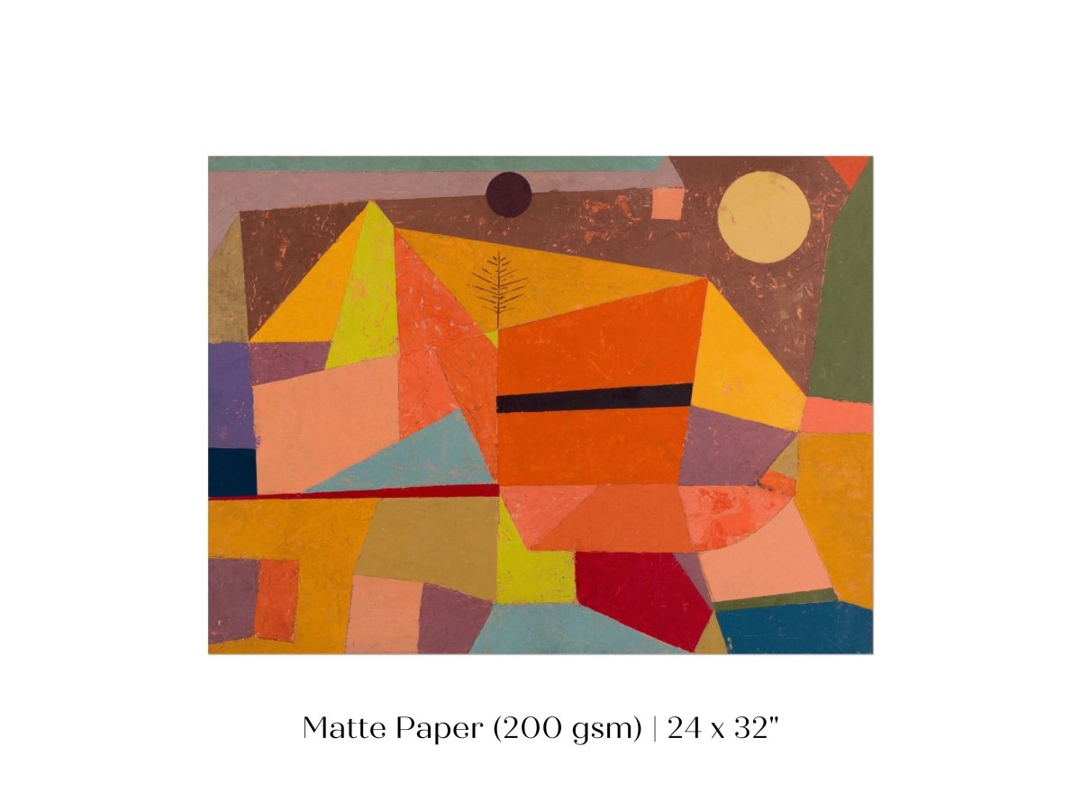 Paul Klee | Joyful Mountain Landscape | P244 - Single Art Prints - Piccolo Fiore Prints