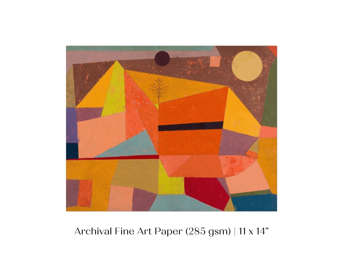 Paul Klee | Joyful Mountain Landscape | P244 - Single Art Prints - Piccolo Fiore Prints