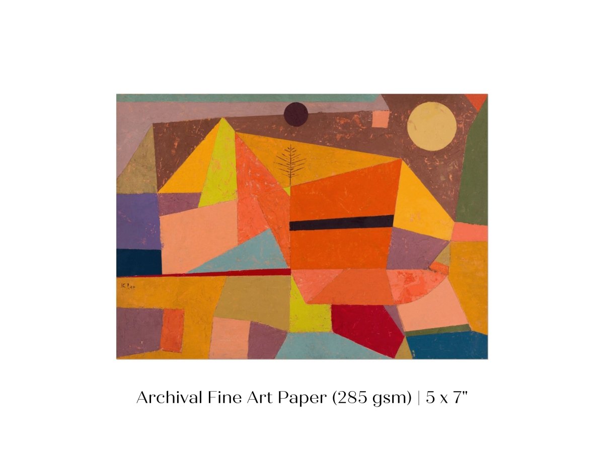 Paul Klee | Joyful Mountain Landscape | P244 - Single Art Prints - Piccolo Fiore Prints