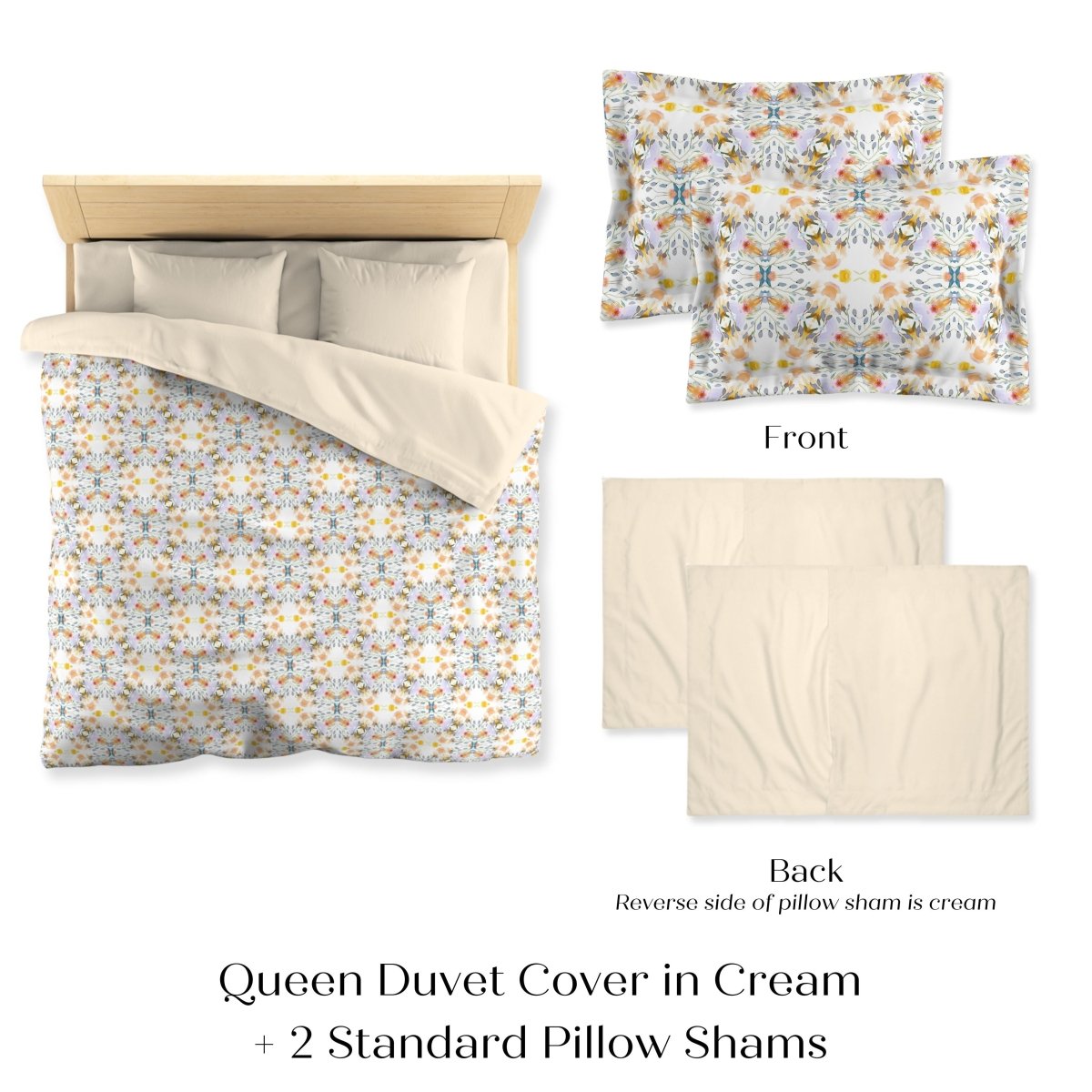 Petals and Blooms | Microfibre Duvet Cover Set - Microfibre Duvet Set - Piccolo Fiore Prints