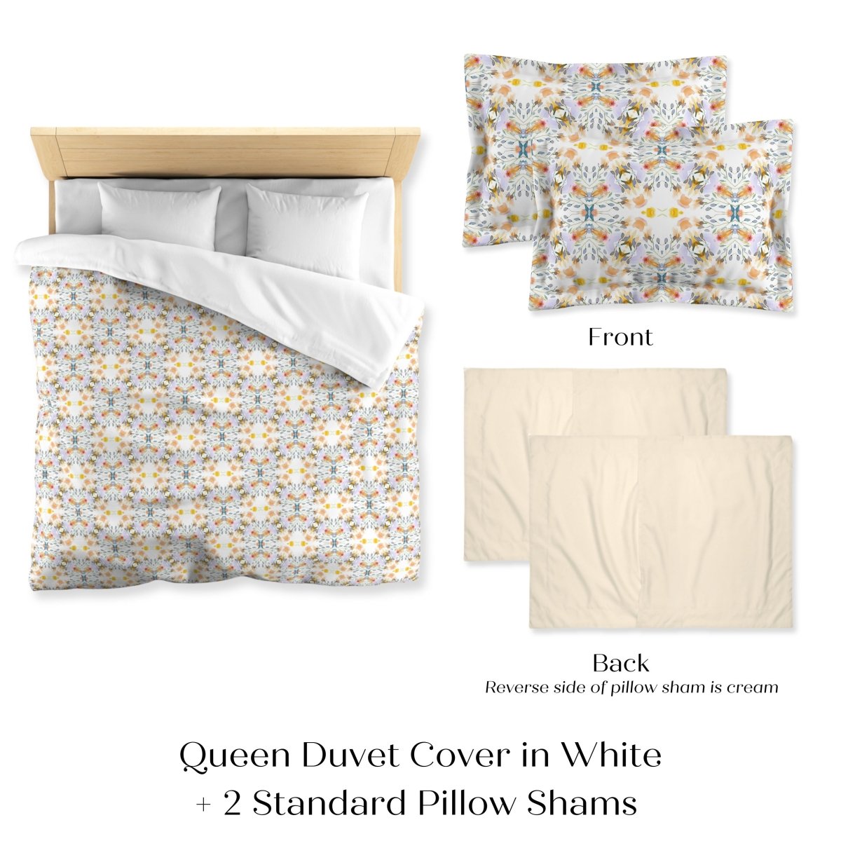 Petals and Blooms | Microfibre Duvet Cover Set - Microfibre Duvet Set - Piccolo Fiore Prints
