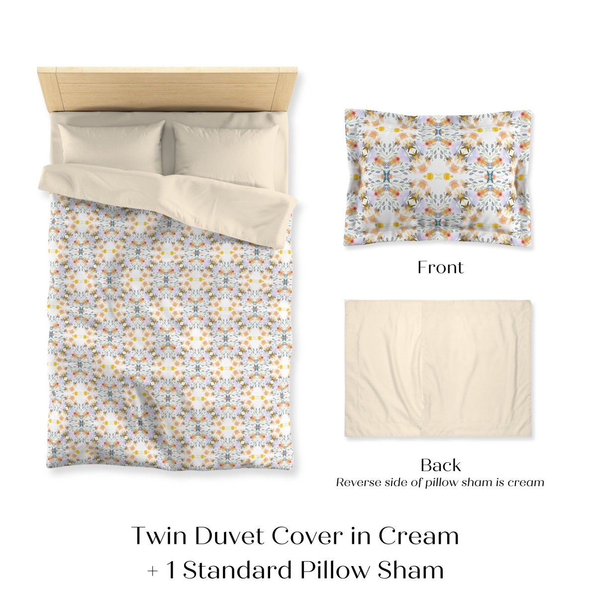 Petals and Blooms | Microfibre Duvet Cover Set - Microfibre Duvet Set - Piccolo Fiore Prints