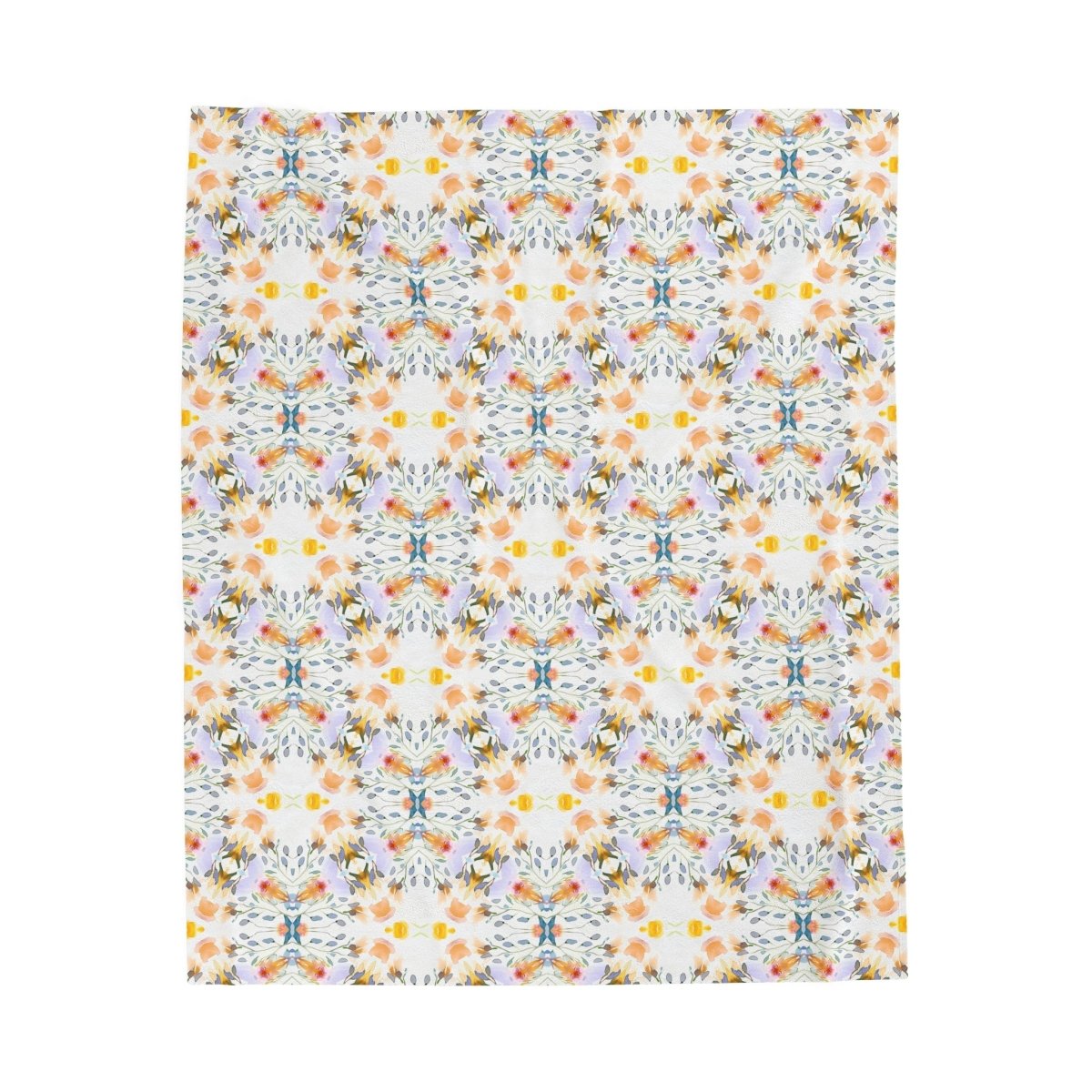 Petals and Blooms | Minky Throw Blanket - Minky Throw Blanket - Piccolo Fiore Prints