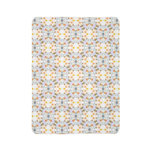 Petals and Blooms | Sherpa Fleece Blanket - Sherpa Fleece Blanket - Piccolo Fiore Prints