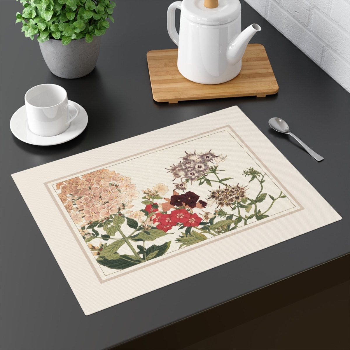 Phlox | Placemat - Cotton Twill Placemat - Piccolo Fiore Prints
