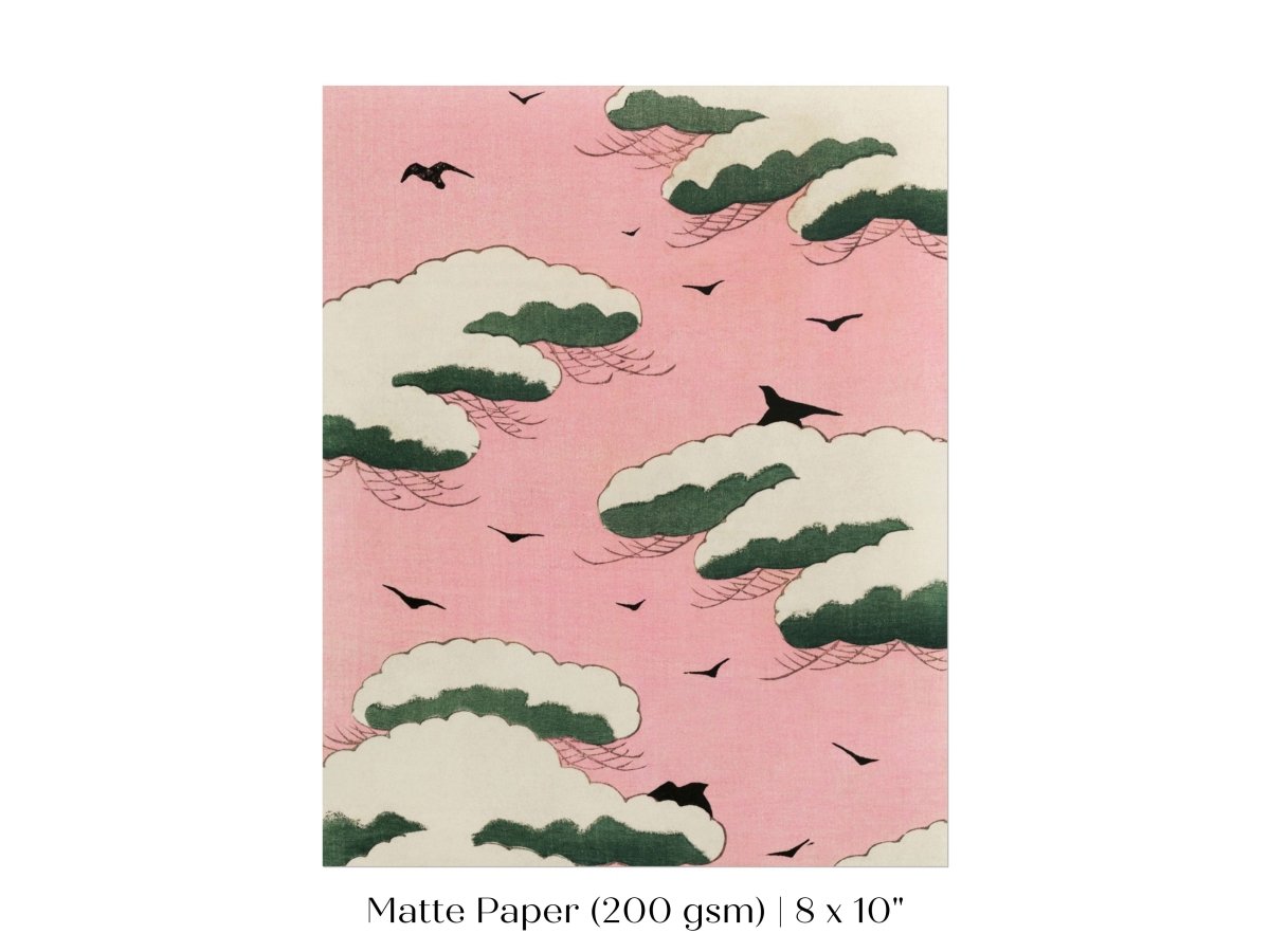 Pink Sky | Japanese Illustration | P135 - Single Art Prints - Piccolo Fiore Prints