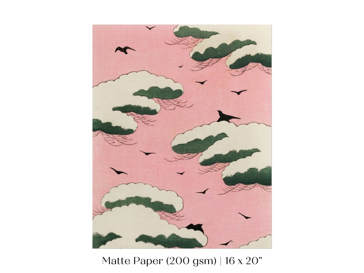 Pink Sky | Japanese Illustration | P135 - Single Art Prints - Piccolo Fiore Prints