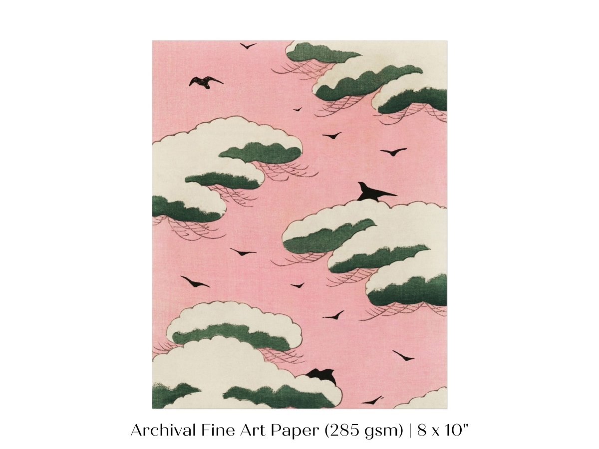 Pink Sky | Japanese Illustration | P135 - Single Art Prints - Piccolo Fiore Prints