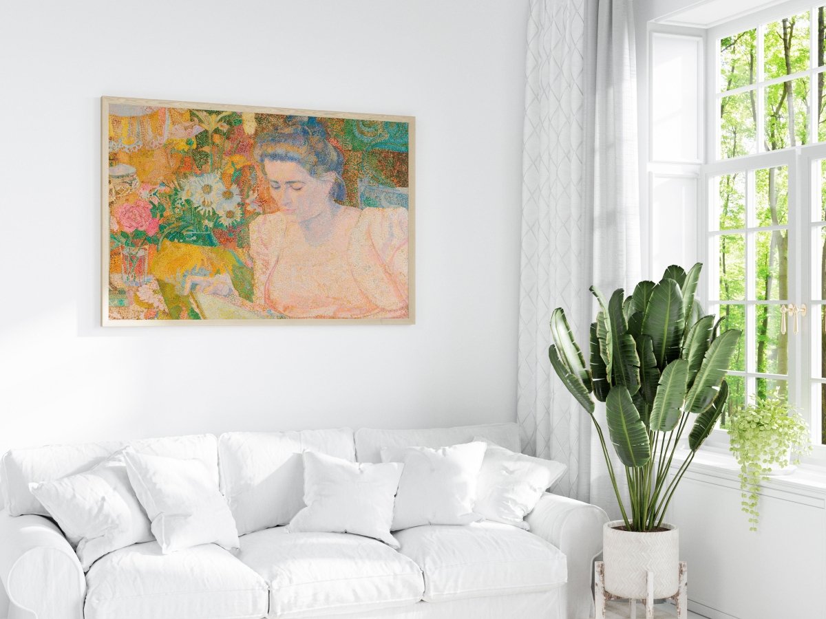 Pointillism Portrait | P150 - Single Art Prints - Piccolo Fiore Prints