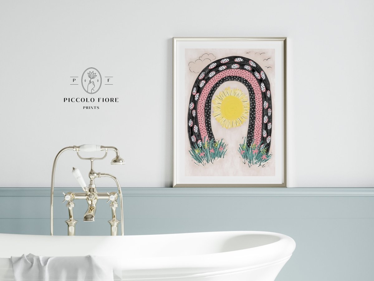 Rainbow and Sunshine | K3 - Single Art Prints - Piccolo Fiore Prints