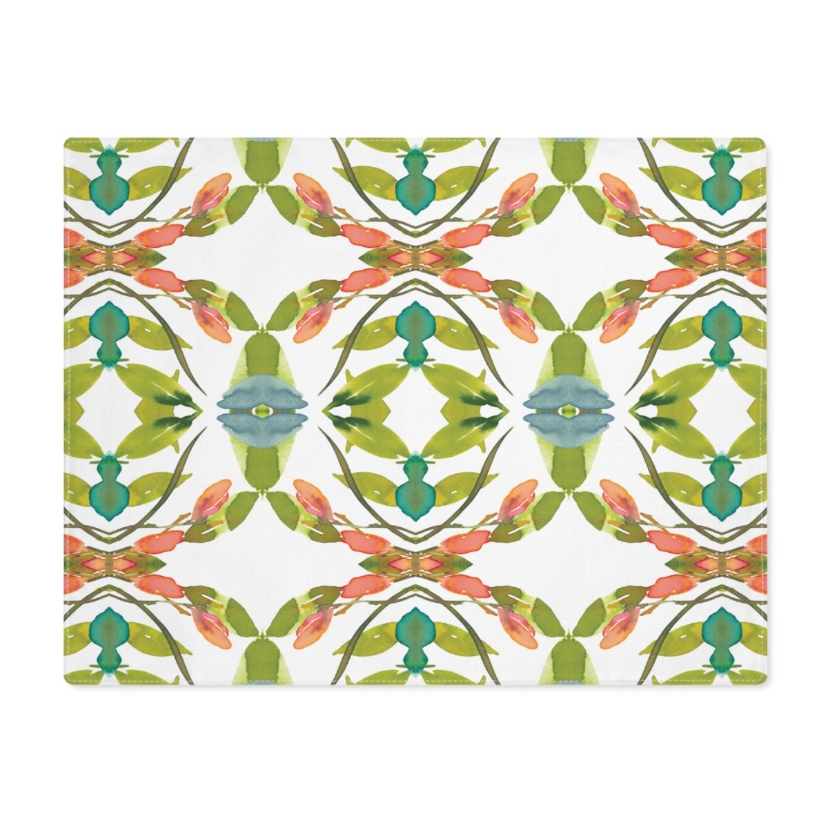 Retro Lime Leaves | Placemat - Cotton Twill Placemat - Piccolo Fiore Prints