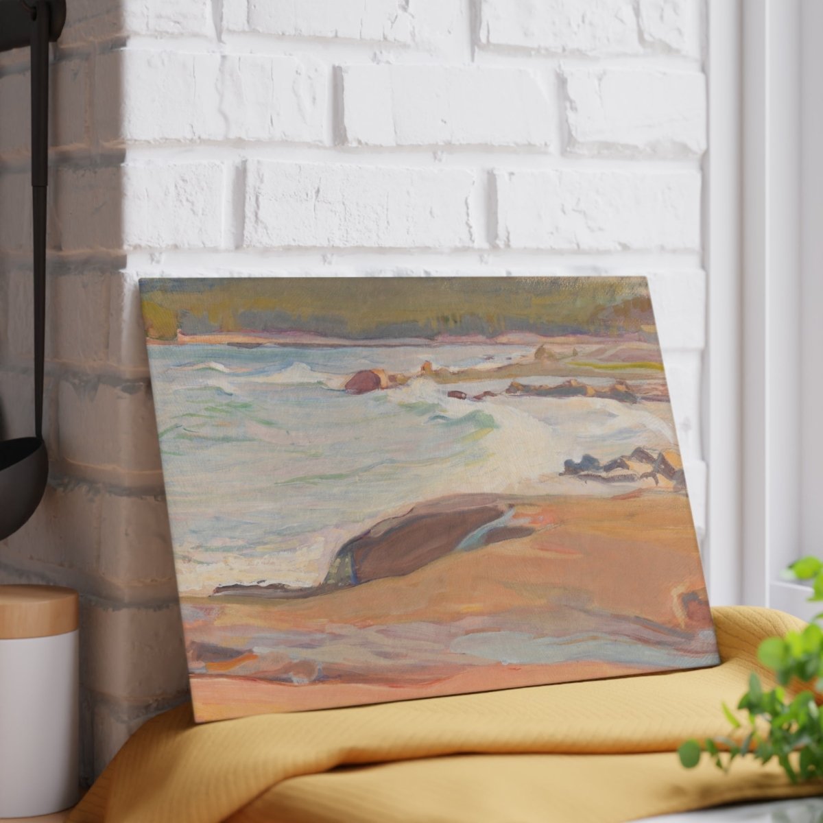 Rocky Shoreline | Glass Chopping Board - Glass Chopping Board - Piccolo Fiore Prints