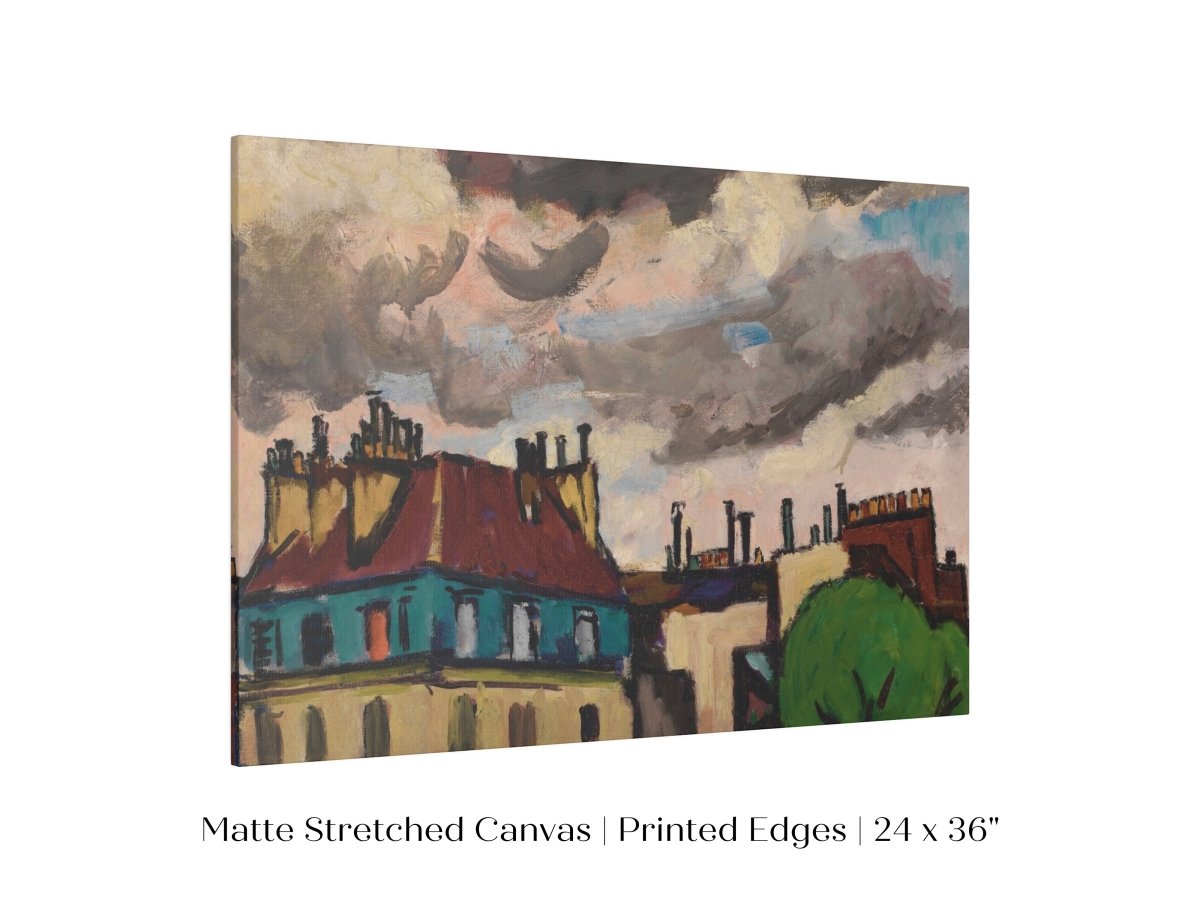 Rooftops and Clouds, Paris | P499 - Single Art Prints - Piccolo Fiore Prints