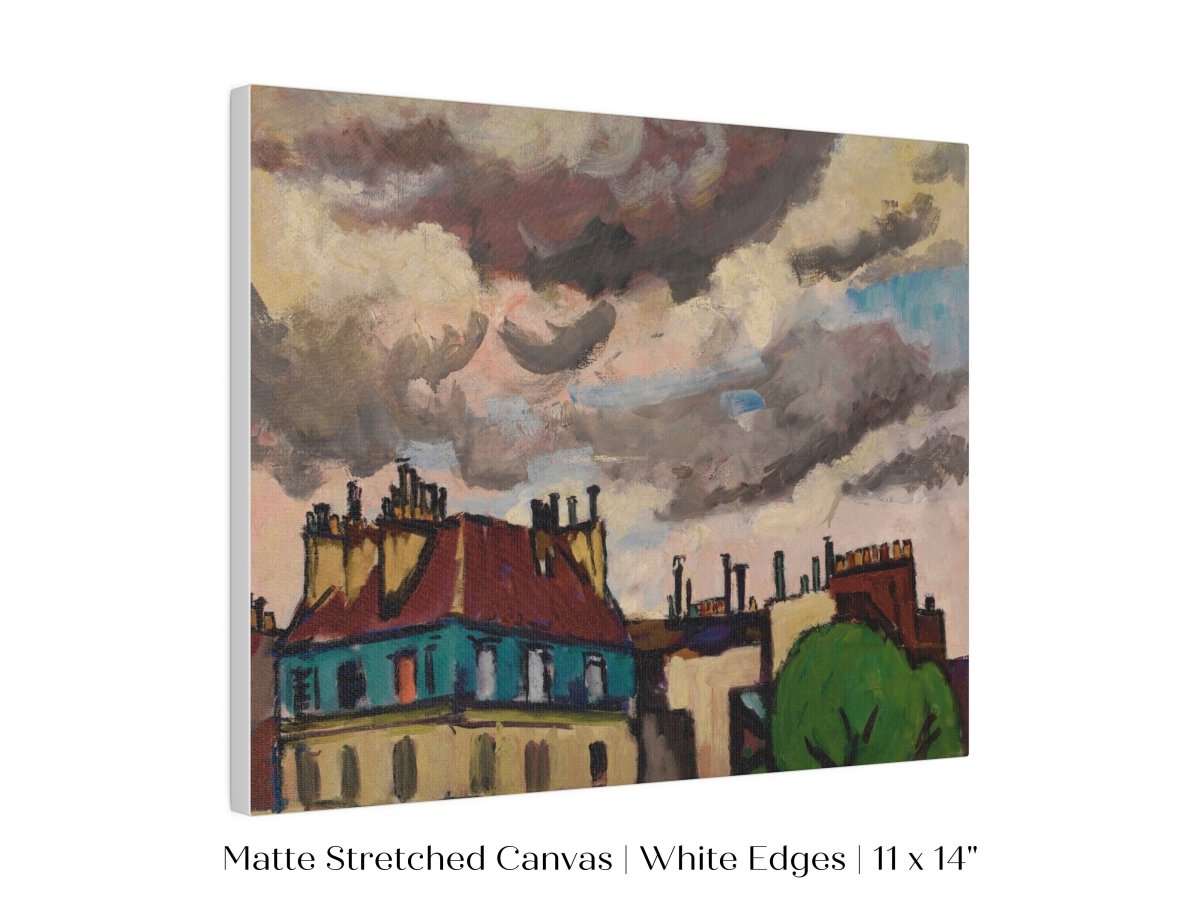 Rooftops and Clouds, Paris | P499 - Single Art Prints - Piccolo Fiore Prints