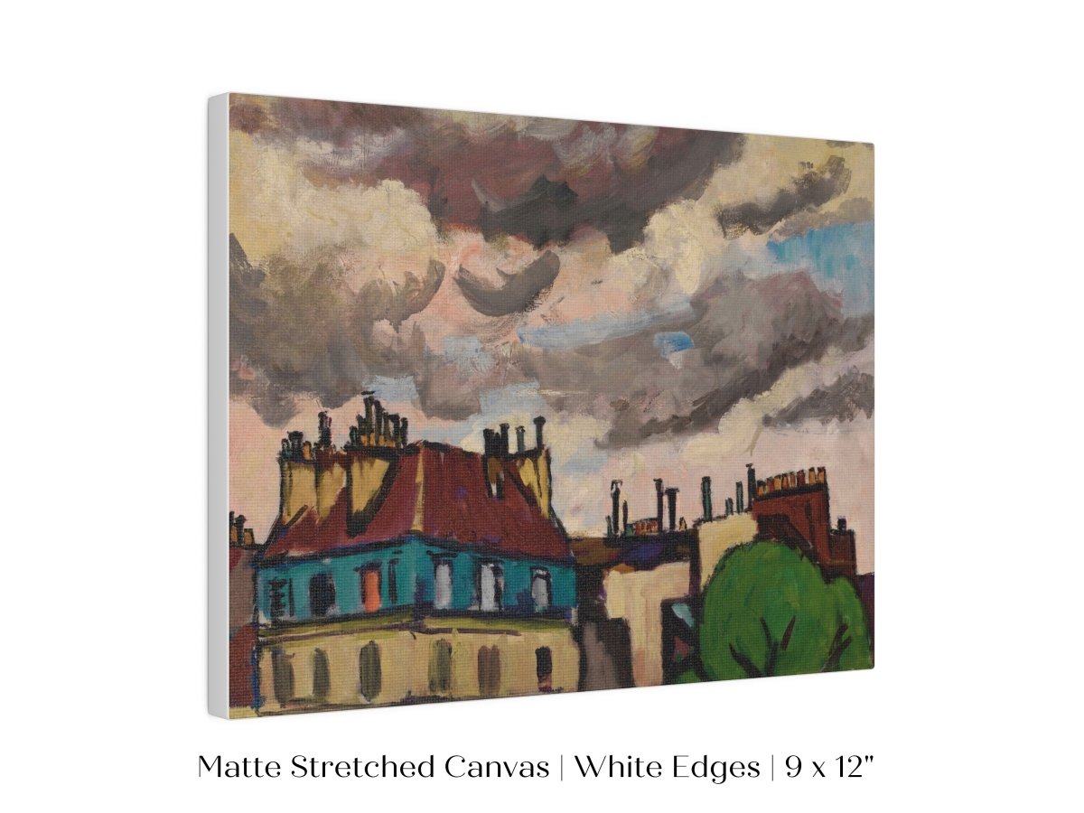 Rooftops and Clouds, Paris | P499 - Single Art Prints - Piccolo Fiore Prints