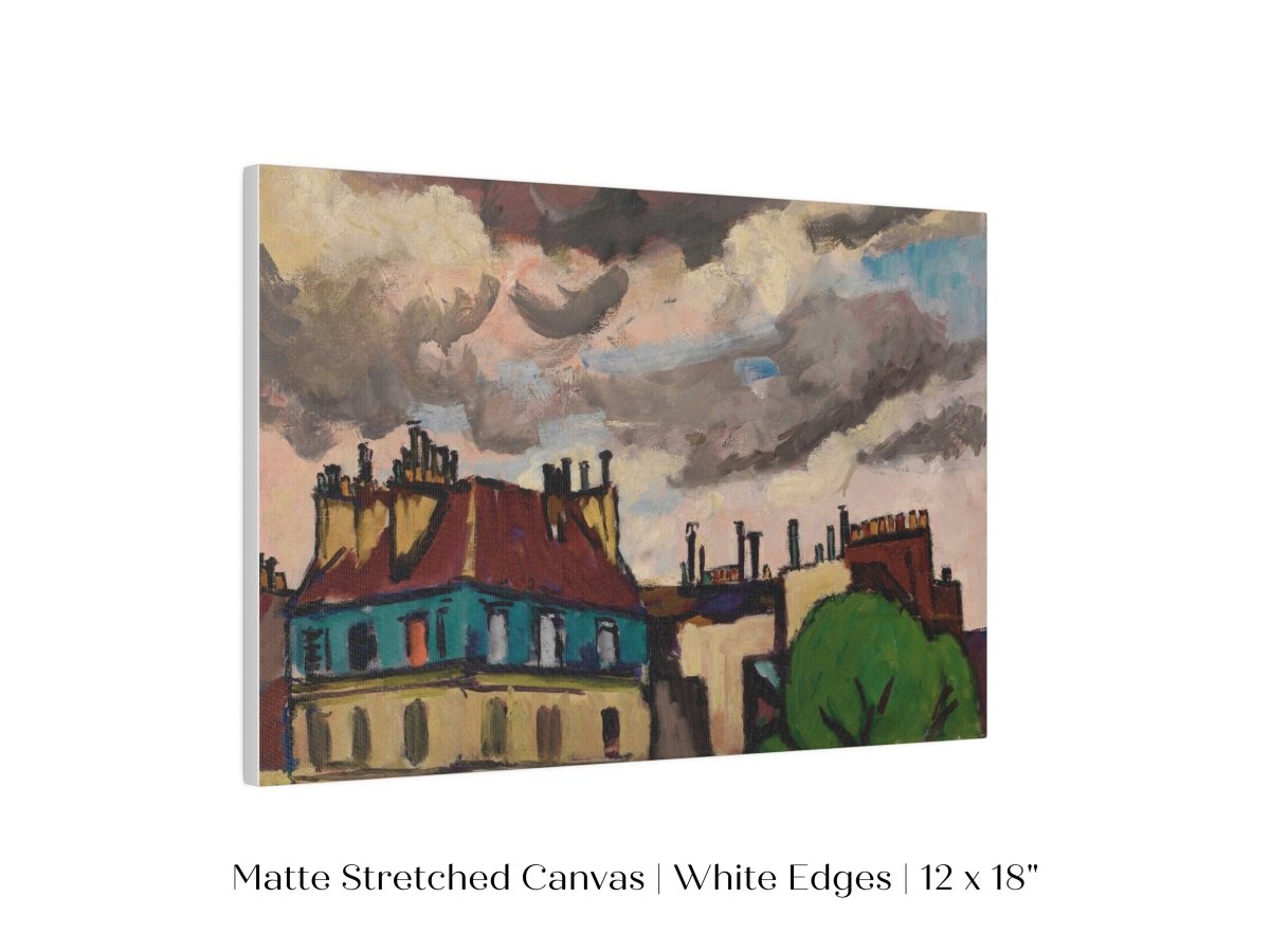 Rooftops and Clouds, Paris | P499 - Single Art Prints - Piccolo Fiore Prints
