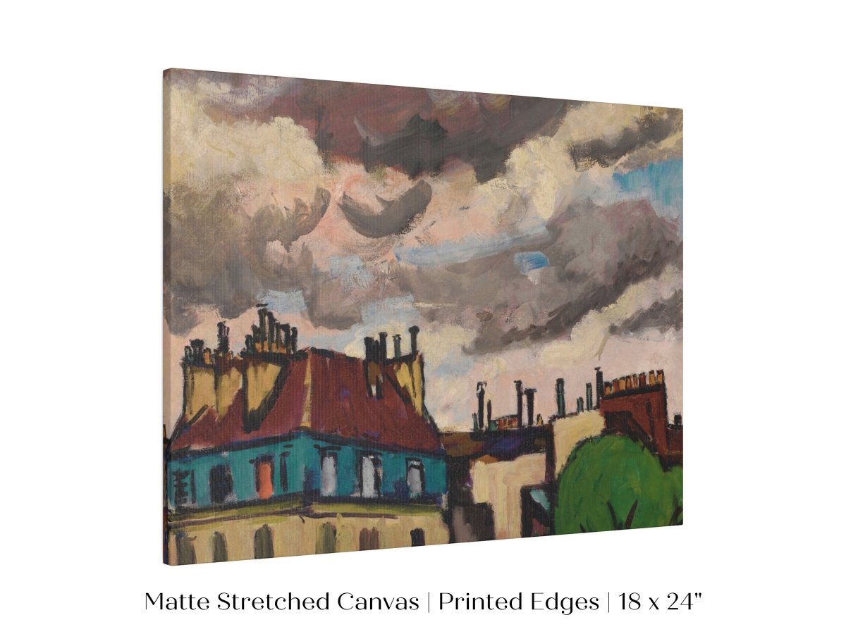 Rooftops and Clouds, Paris | P499 - Single Art Prints - Piccolo Fiore Prints