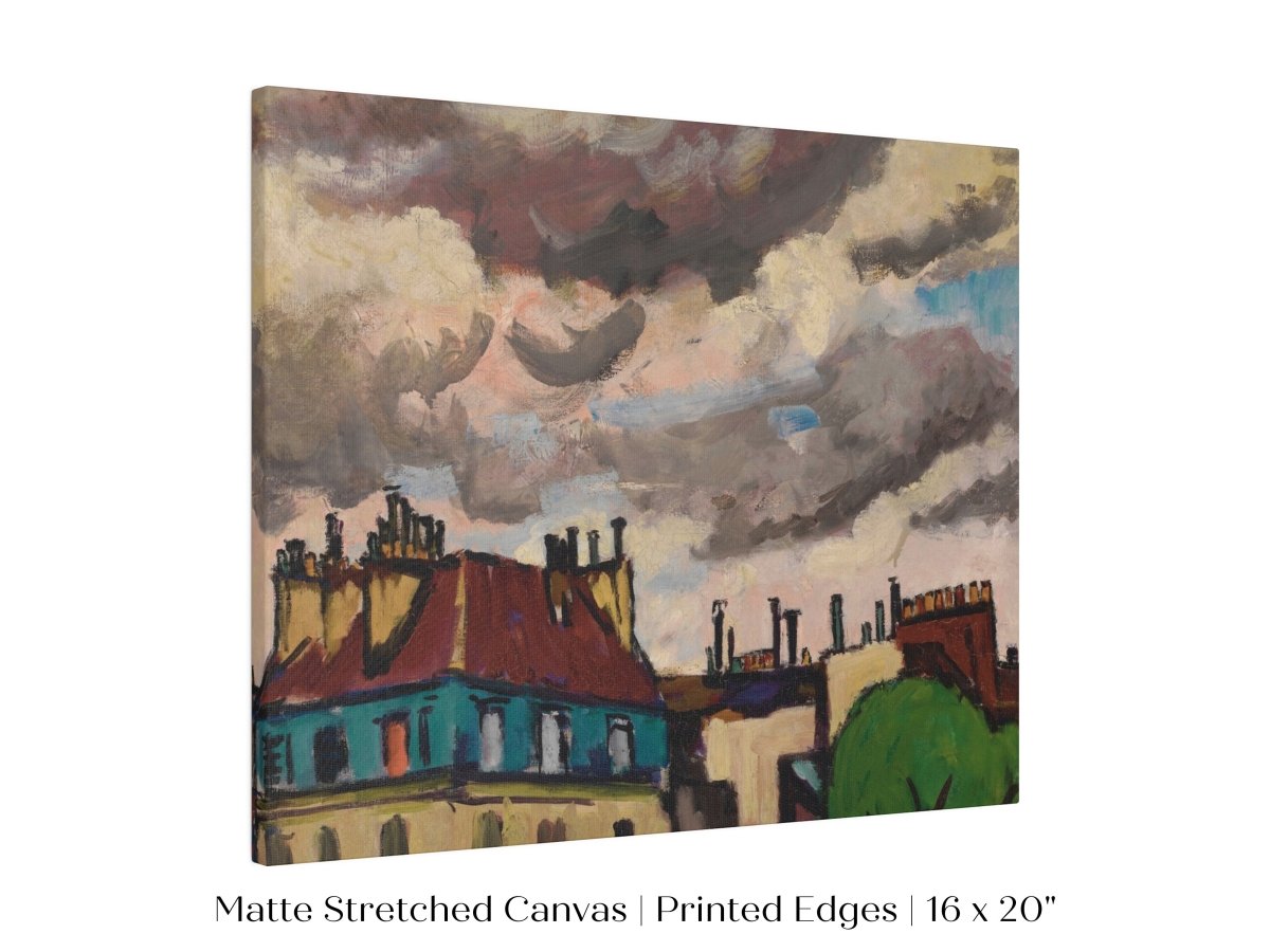 Rooftops and Clouds, Paris | P499 - Single Art Prints - Piccolo Fiore Prints
