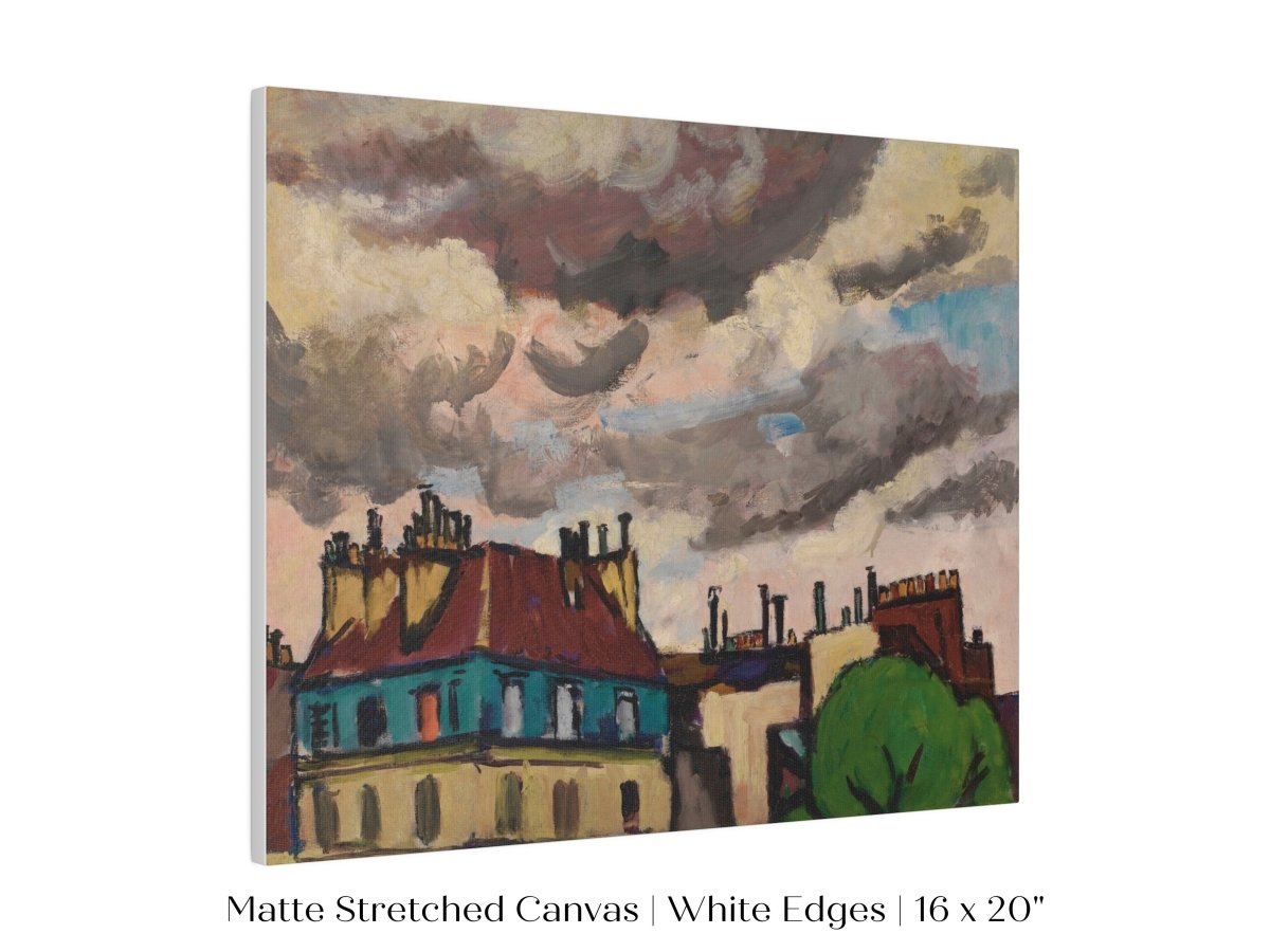 Rooftops and Clouds, Paris | P499 - Single Art Prints - Piccolo Fiore Prints