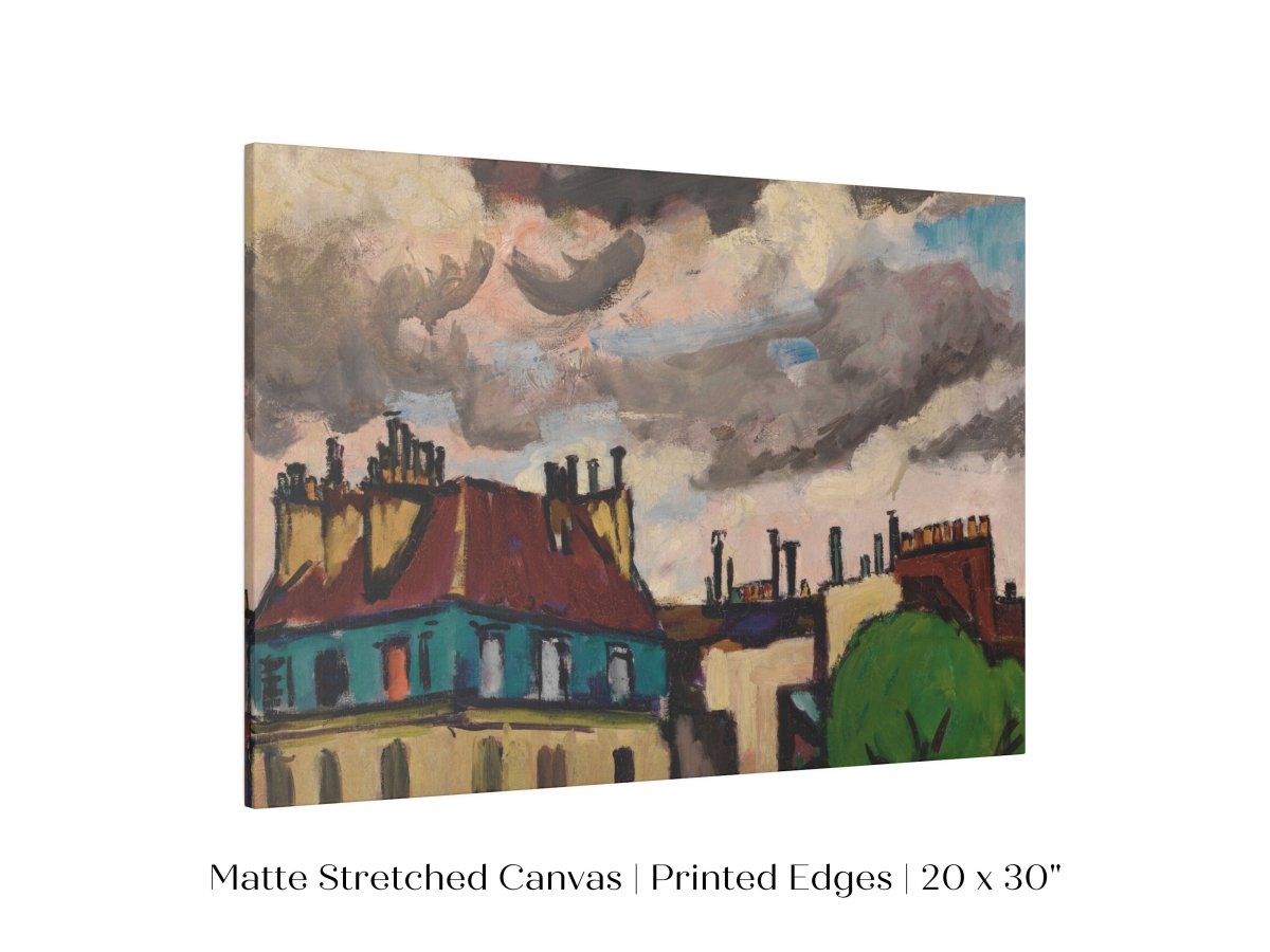 Rooftops and Clouds, Paris | P499 - Single Art Prints - Piccolo Fiore Prints
