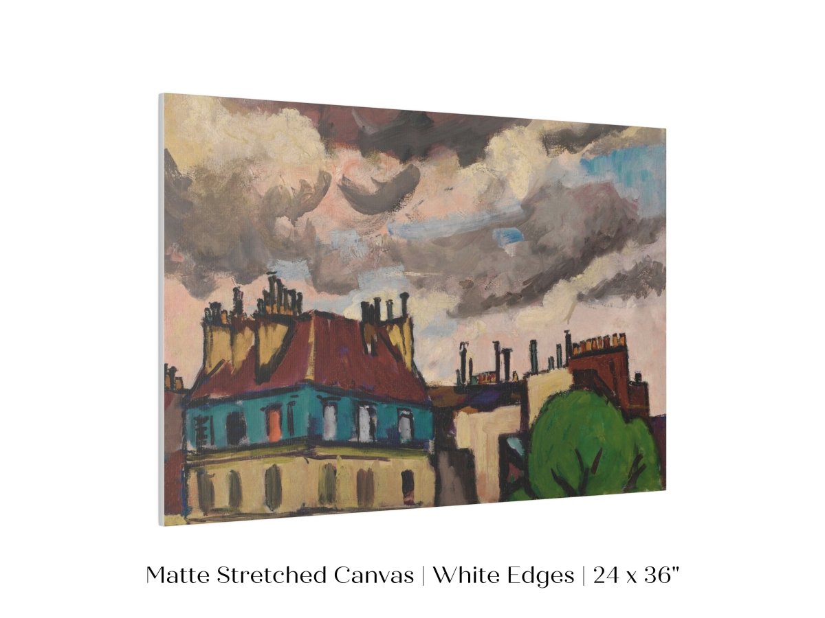 Rooftops and Clouds, Paris | P499 - Single Art Prints - Piccolo Fiore Prints