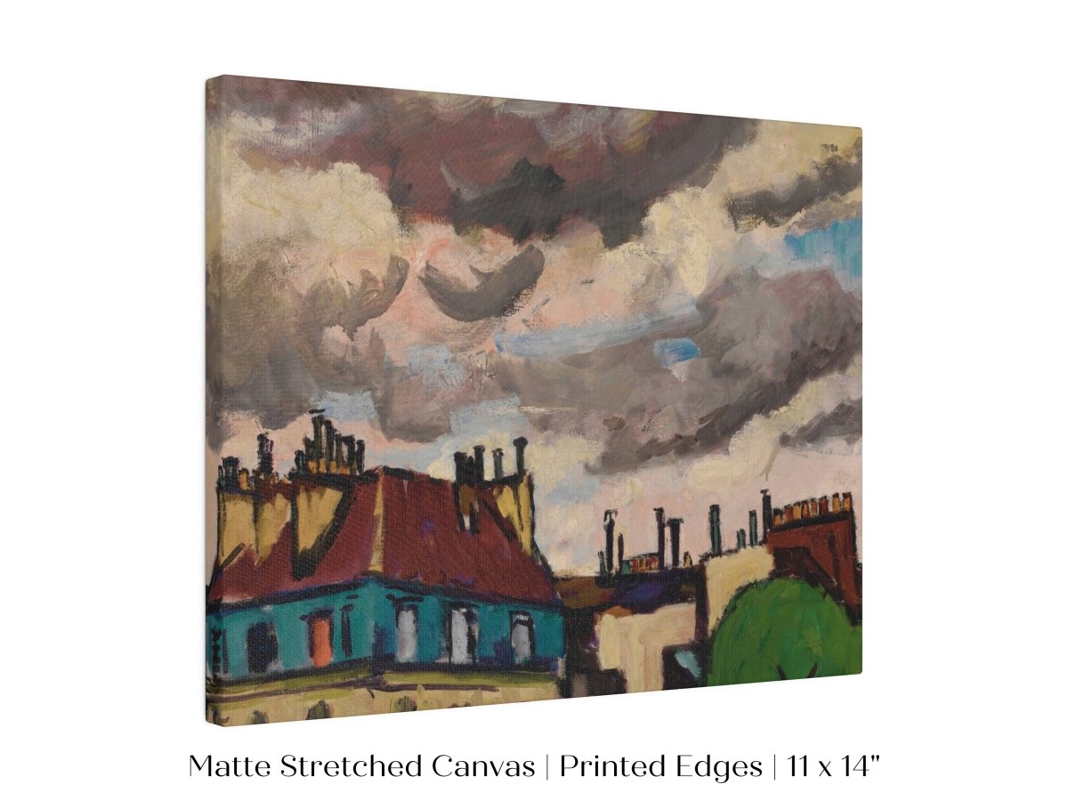 Rooftops and Clouds, Paris | P499 - Single Art Prints - Piccolo Fiore Prints