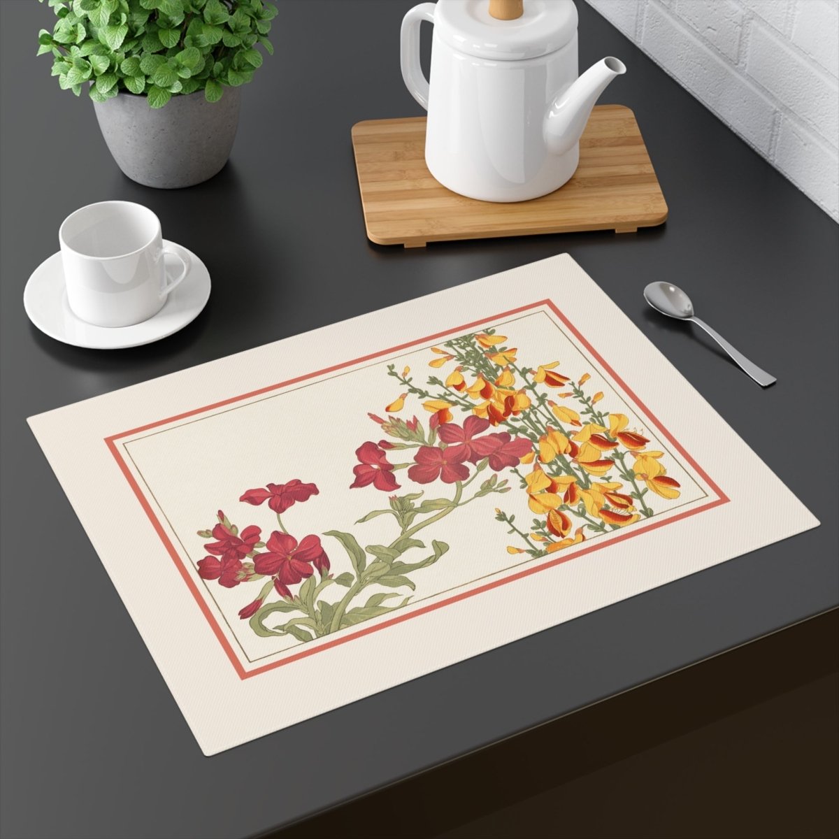 Rose Campion | Placemat - Cotton Twill Placemat - Piccolo Fiore Prints