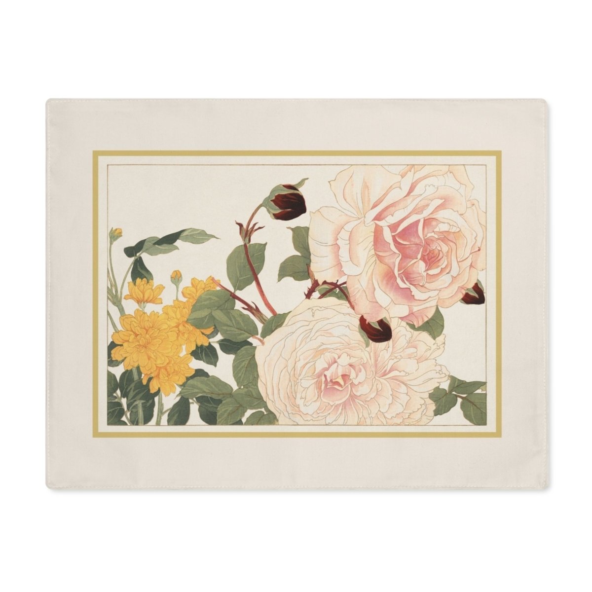 Rose | Placemat - Cotton Twill Placemat - Piccolo Fiore Prints