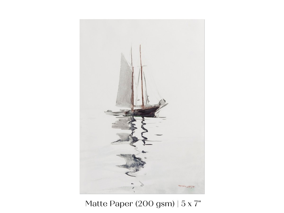 Schooner | P73 - Single Art Prints - Piccolo Fiore Prints