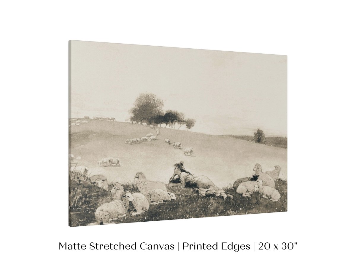 Shepherdess | P397 - Single Art Prints - Piccolo Fiore Prints