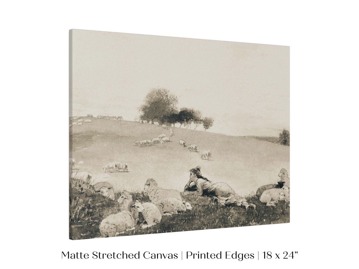 Shepherdess | P397 - Single Art Prints - Piccolo Fiore Prints