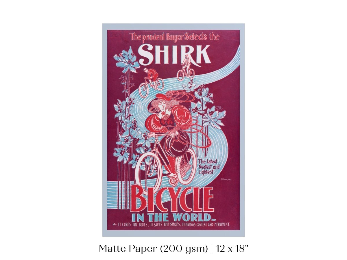 Shirk Bicycles | P698 - Single Art Prints - Piccolo Fiore Prints