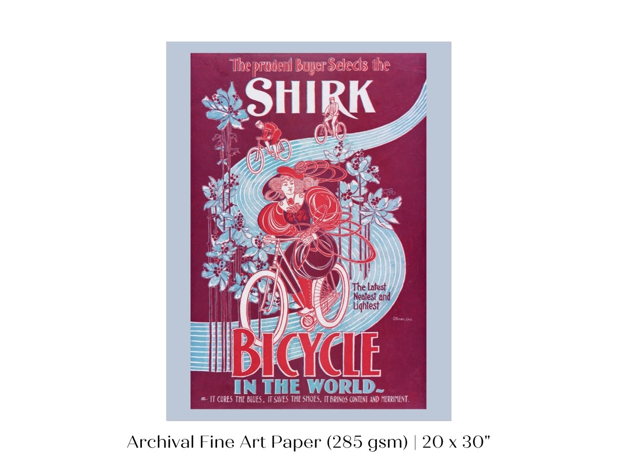 Shirk Bicycles | P698 - Single Art Prints - Piccolo Fiore Prints