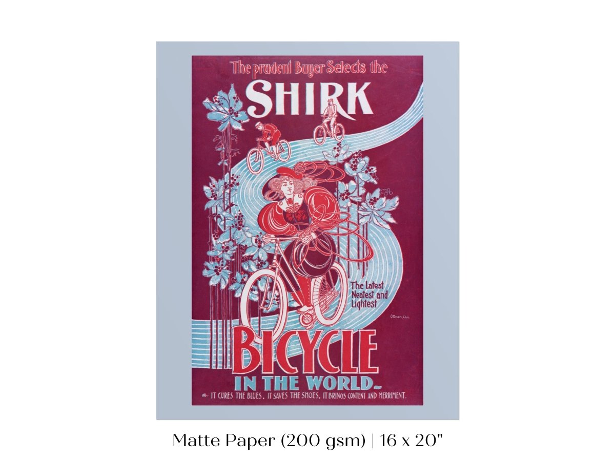 Shirk Bicycles | P698 - Single Art Prints - Piccolo Fiore Prints