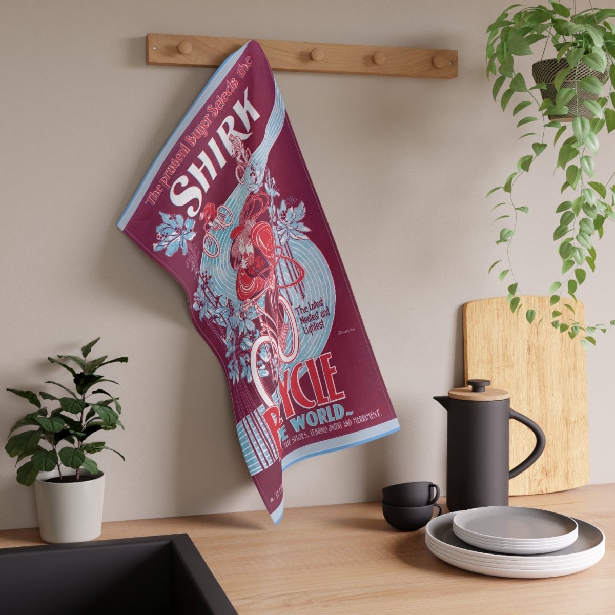 Shirk Bicycles | Tea Towel - Tea Towel - Piccolo Fiore Prints
