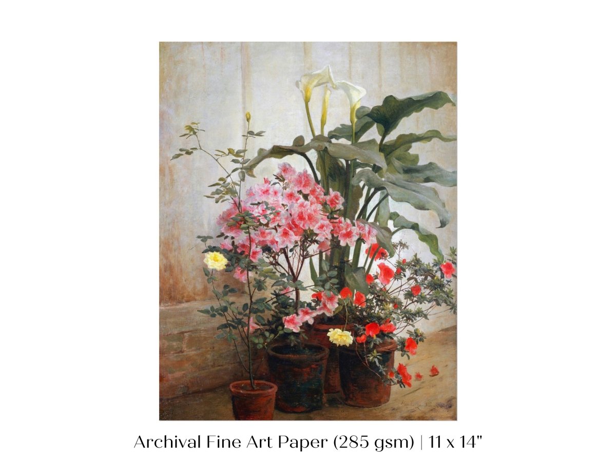Side of a Greenhouse | P130 - Single Art Prints - Piccolo Fiore Prints