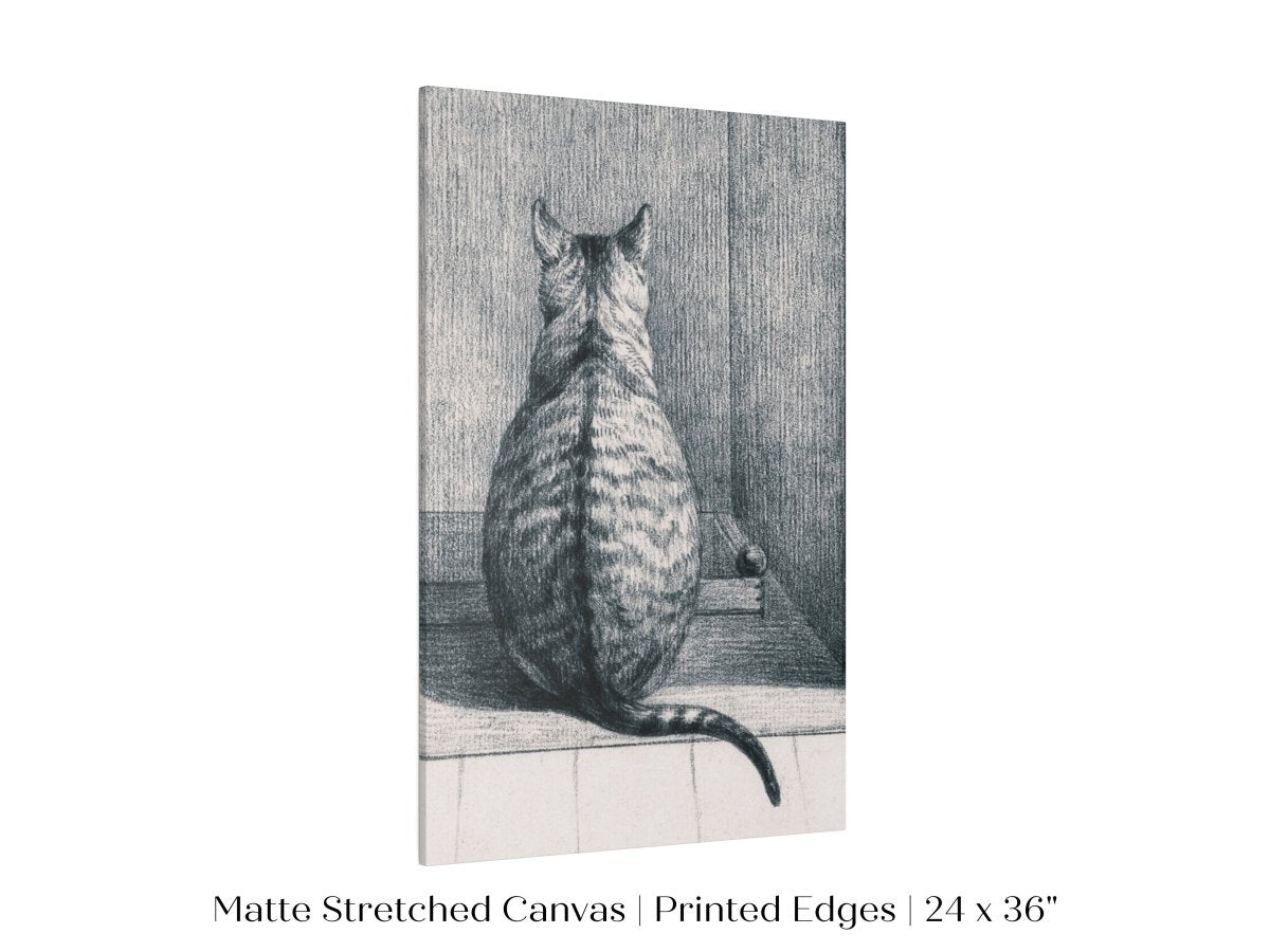 Sitting Cat Sketch | P215 - Single Art Prints - Piccolo Fiore Prints