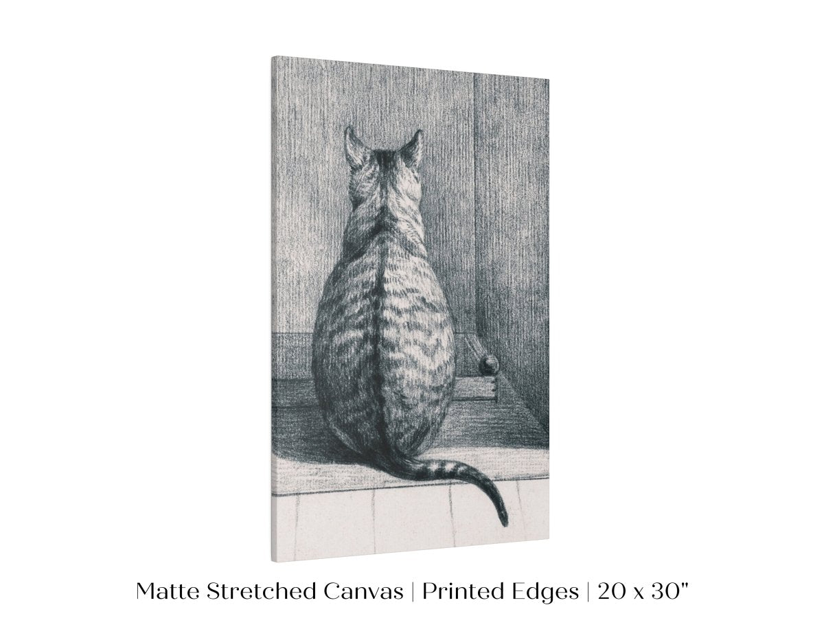 Sitting Cat Sketch | P215 - Single Art Prints - Piccolo Fiore Prints
