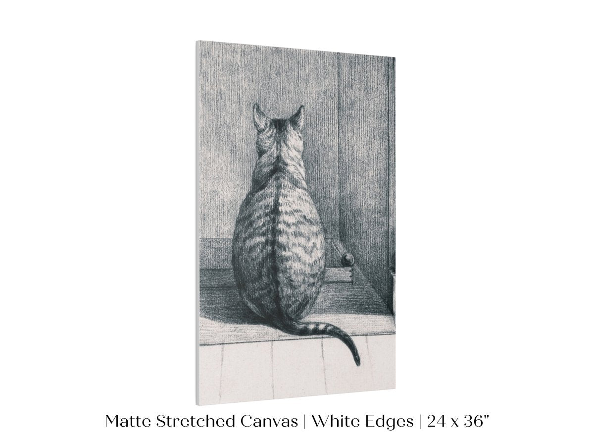 Sitting Cat Sketch | P215 - Single Art Prints - Piccolo Fiore Prints