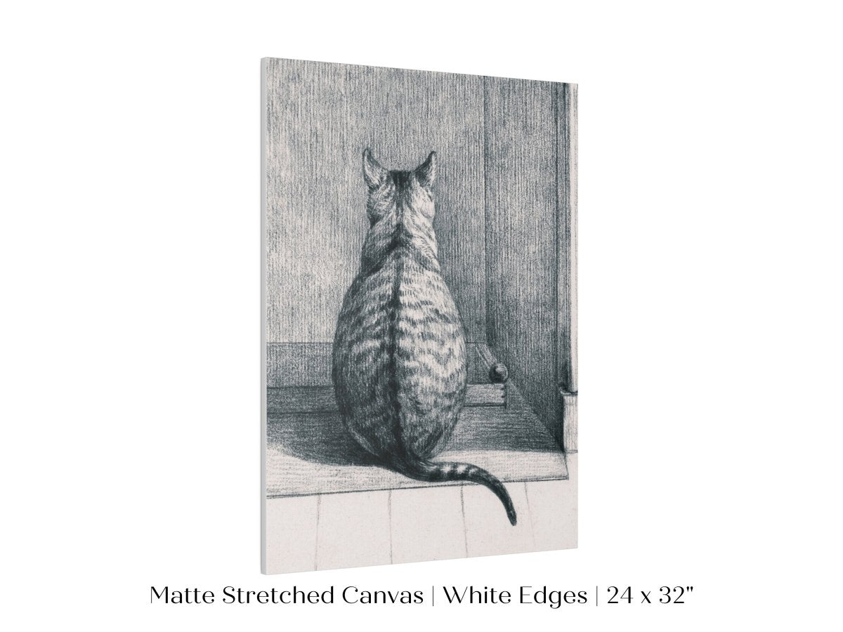 Sitting Cat Sketch | P215 - Single Art Prints - Piccolo Fiore Prints