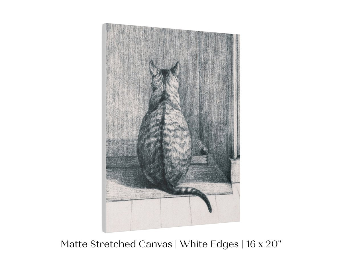 Sitting Cat Sketch | P215 - Single Art Prints - Piccolo Fiore Prints