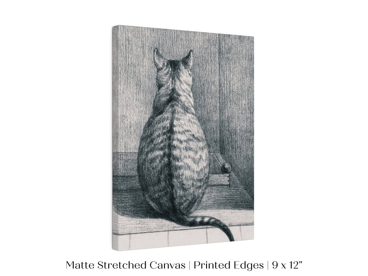 Sitting Cat Sketch | P215 - Single Art Prints - Piccolo Fiore Prints