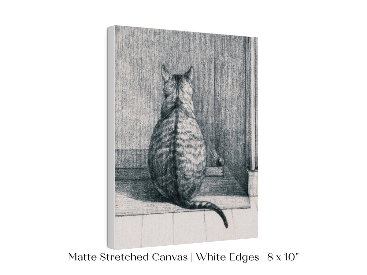 Sitting Cat Sketch | P215 - Single Art Prints - Piccolo Fiore Prints