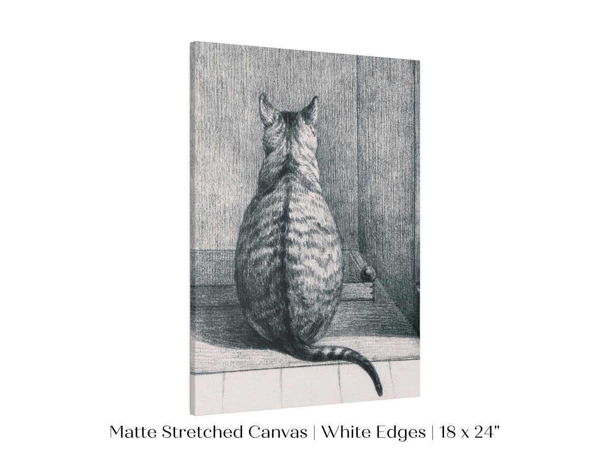 Sitting Cat Sketch | P215 - Single Art Prints - Piccolo Fiore Prints